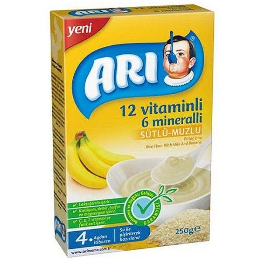 ARI MAMA SÜT MUZLU PIRINÇ UNU 250GR*12